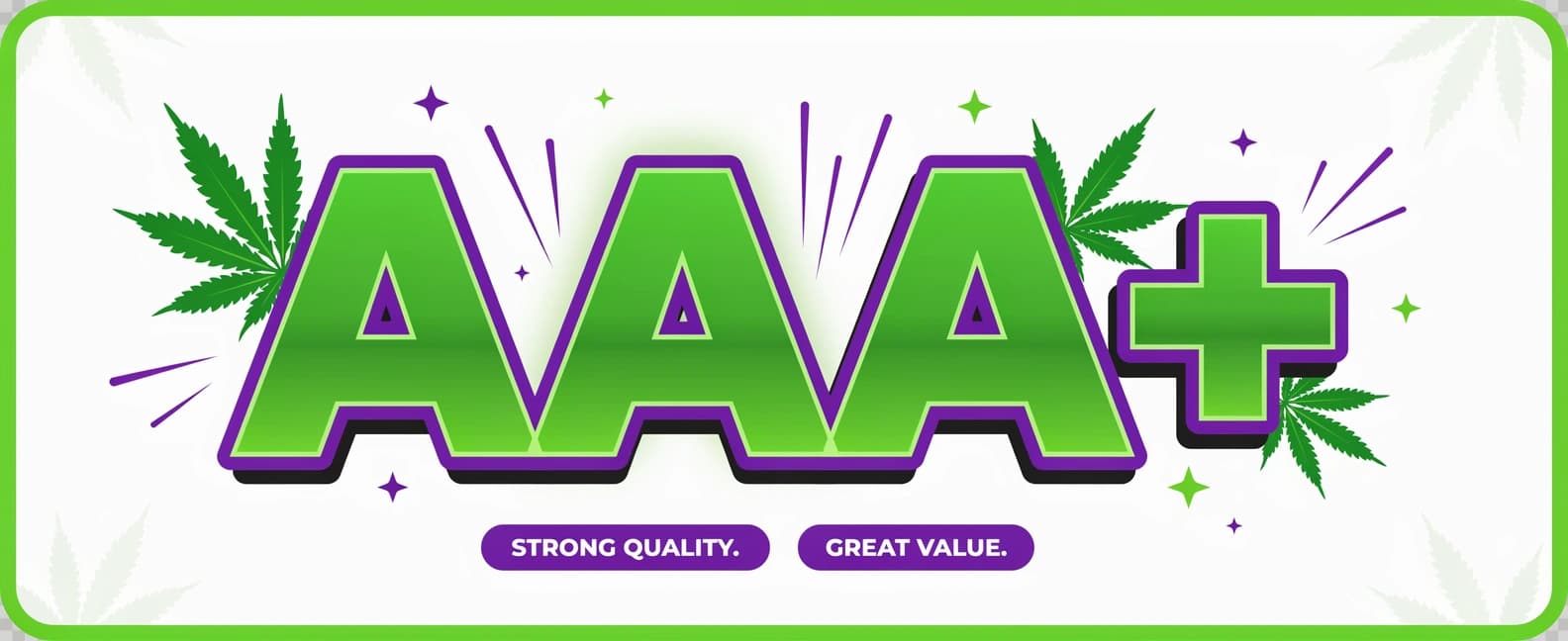AAA+ WEED Pleasant Cannabis banner
