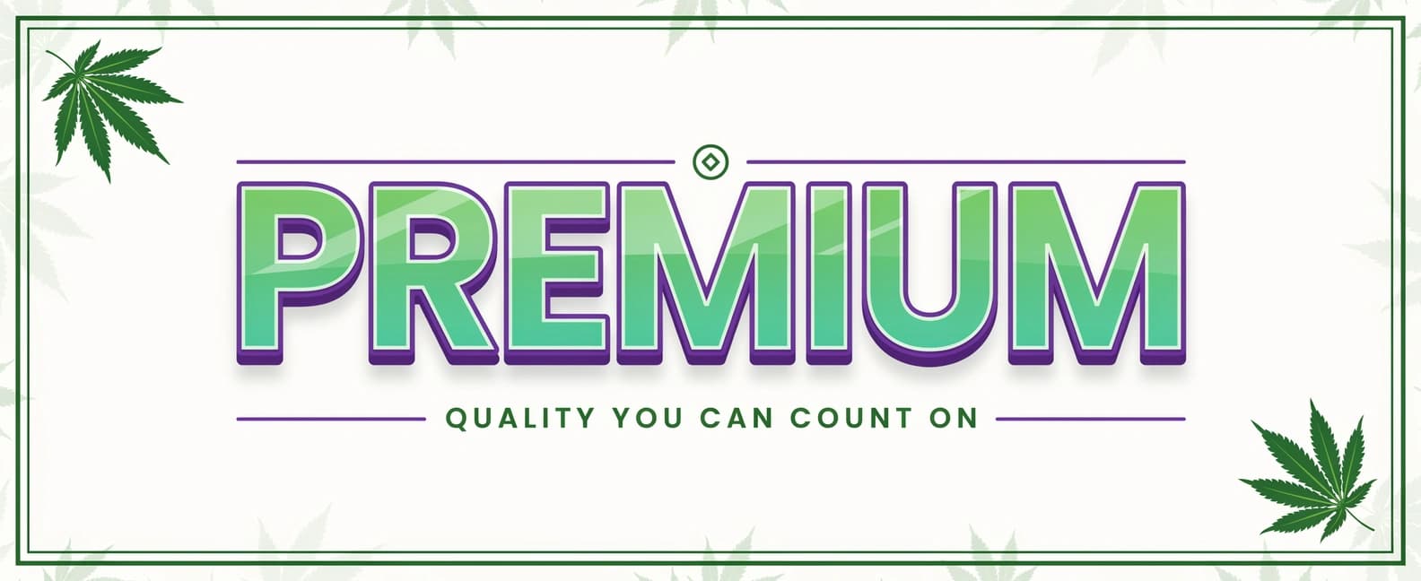PREMIUM WEED Pleasant Cannabis banner