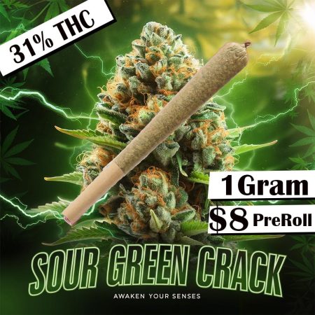 SOUR GREEN CRACK 1G SAT PRE-ROLL